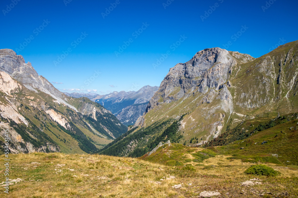 Fototapeta premium Mountain landscape in French alps