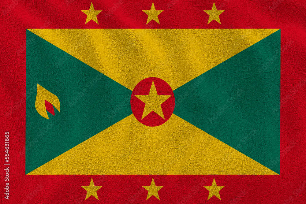 Fototapeta premium National flag of Grenada. Background with flag of Grenada.