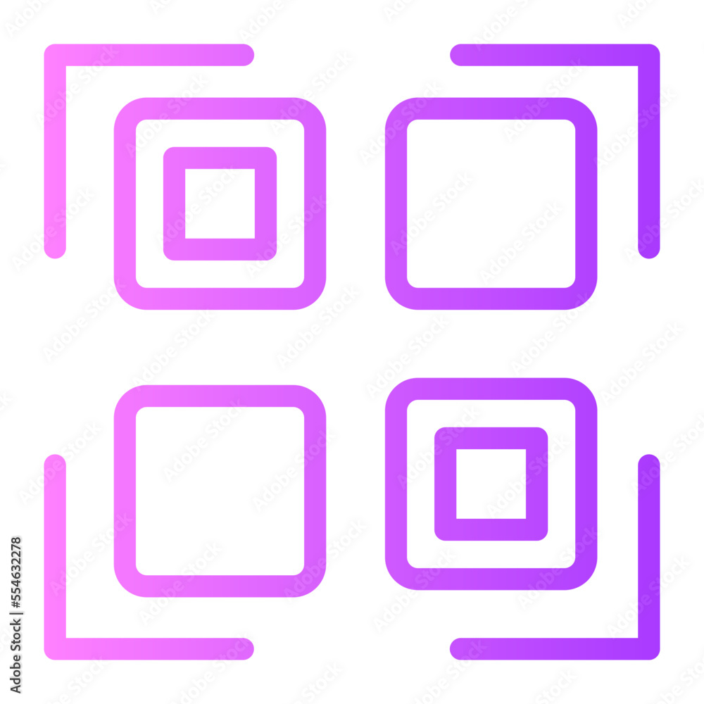 barcode gradient icon barcode gradient icon