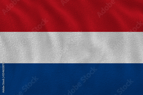 National flag of Netherlands. Background  with flag  of Netherlands.
