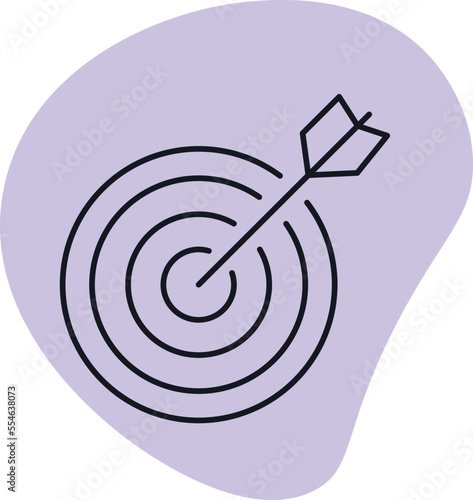 The target audience. Arrow circle. Vector illustration