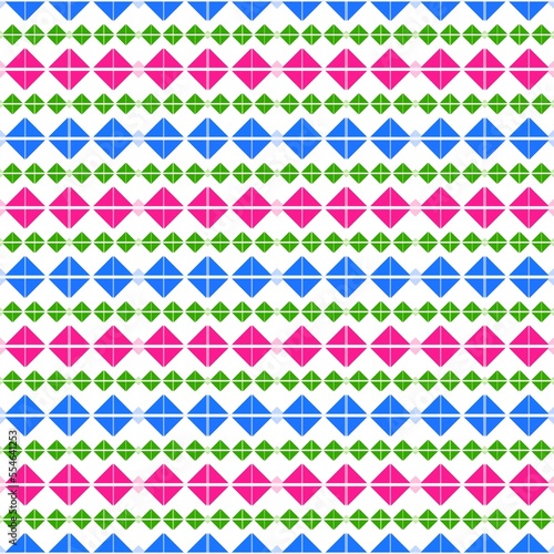 The Square Connection in Fashion Seamless Pattern