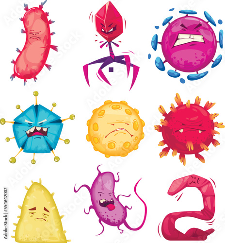 Bacteria And Virus Set