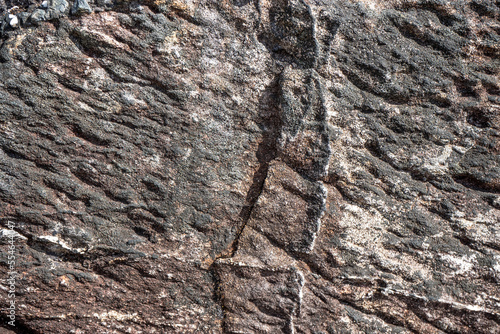 black rough texture in stone