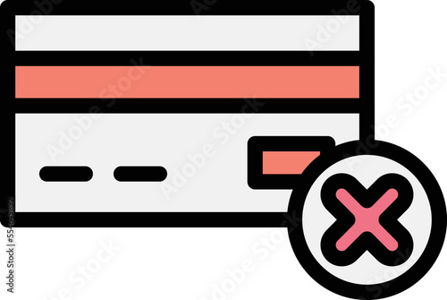 Payment failed Vector Icon Design Illustration