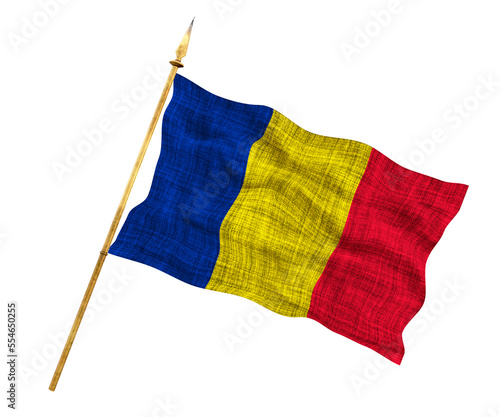 National flag of Romania. Background with flag of Romania