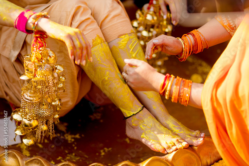 Obraz na plátně haldi ritual