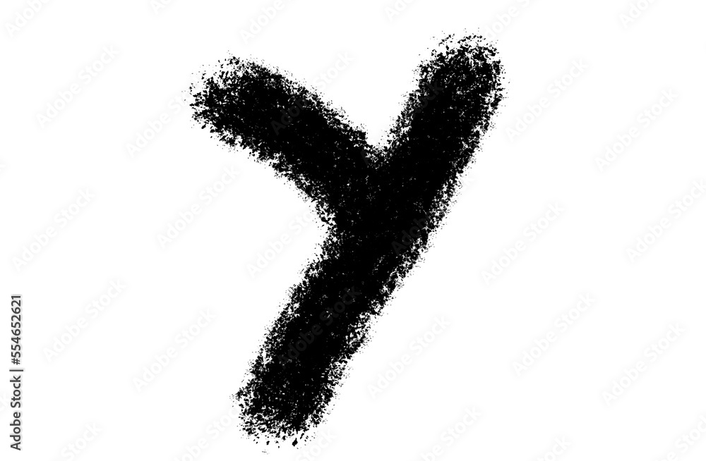Black font of the brush. Letters Y abstract text. Isolated white letters on white background.
Black font of the brush. Letters Y abstract text. Isolated white letters on white background.