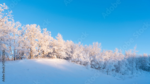 A Winters Wonderland with Heavy Snow and Frost on trees  in rural mountain scenes © Impassioned Images