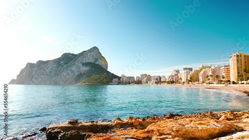 Calpe city landscape, Alicante province in Spain