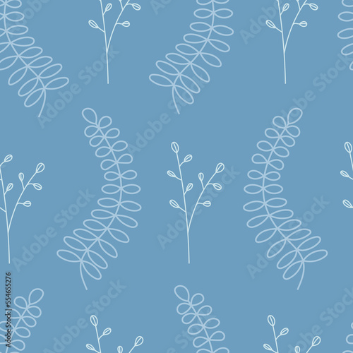 Simple floral seamless pastel colored pattern. Pretty floral background