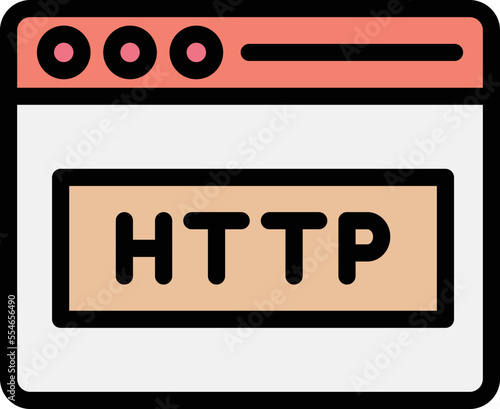 Http Vector Icon Design Illustration