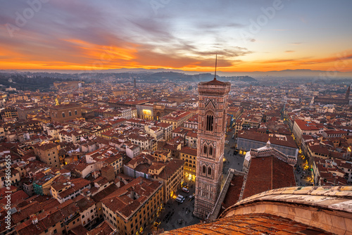Giottos Bell Tower in Florence, Italy