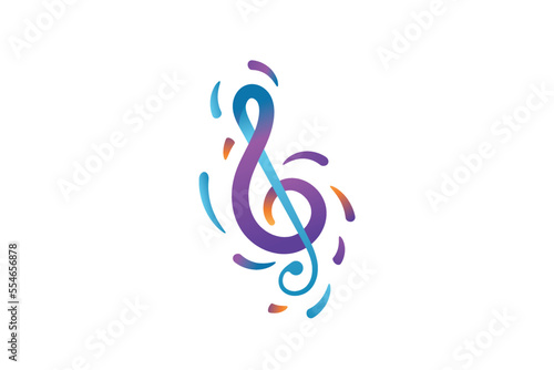 colorful music logo