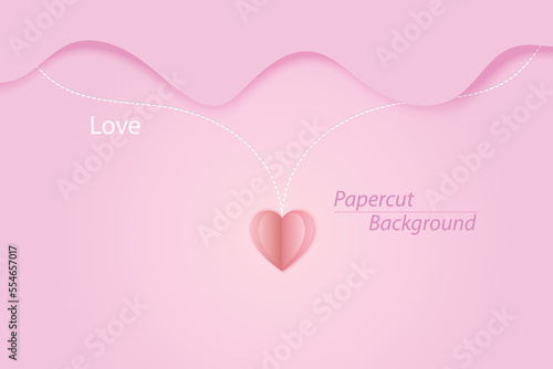 valentine's day pink vector background