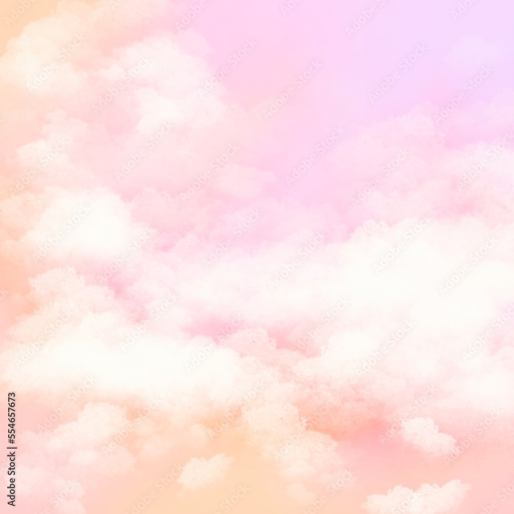 abstract watercolor background with clouds , vanilla sky,pastel color background
