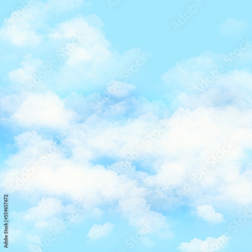 abstract watercolor background with clouds , blue sky,pastel color background