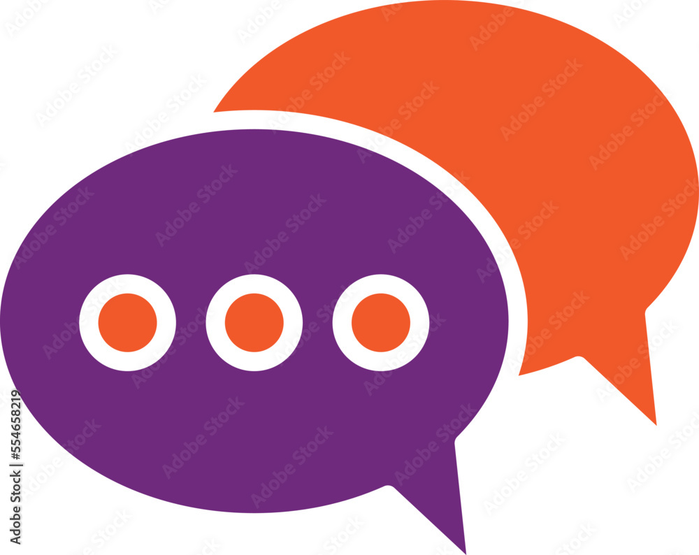 Obraz premium Chat Vector Icon Design Illustration