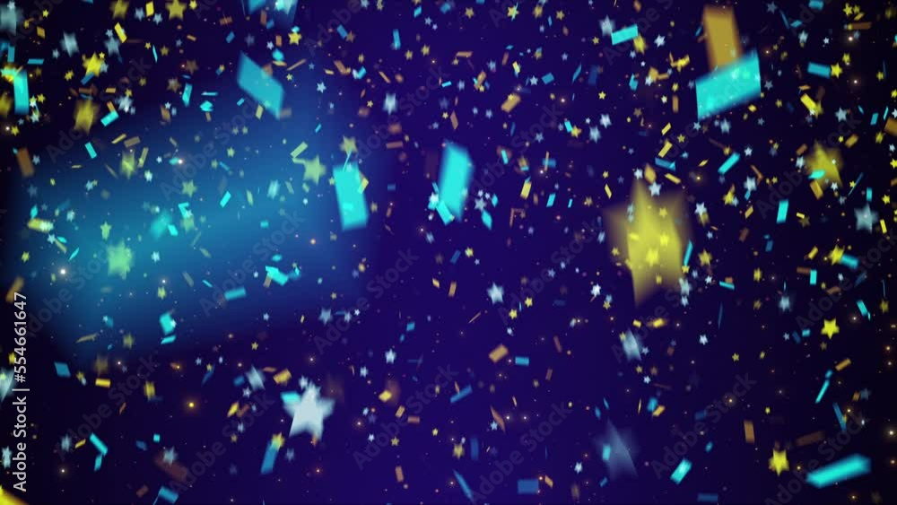 blue gold confetti celebration background animation party blue gold confetti celebration background animation party