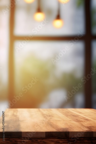 This is an illustration of a quaint table with a large window in the front. The table is set for the upcoming Christmas season