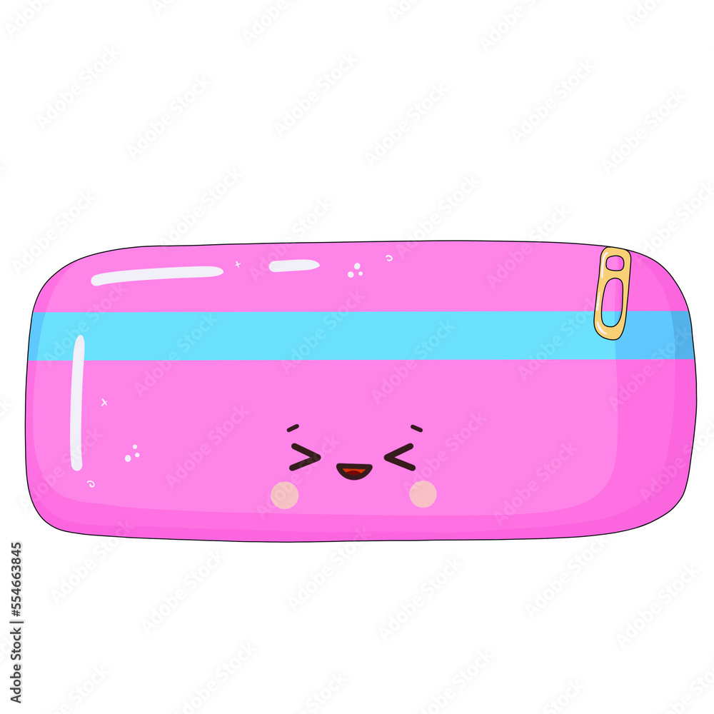 kawaii pencil box isolated on transparent background kawaii pencil box isolated on transparent background