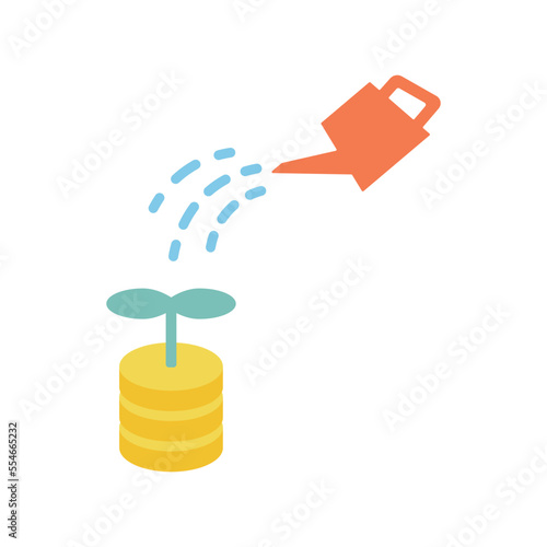 コイン　水やり