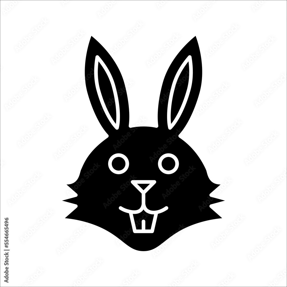 Rabbit icon. vector illustration isolated on white background