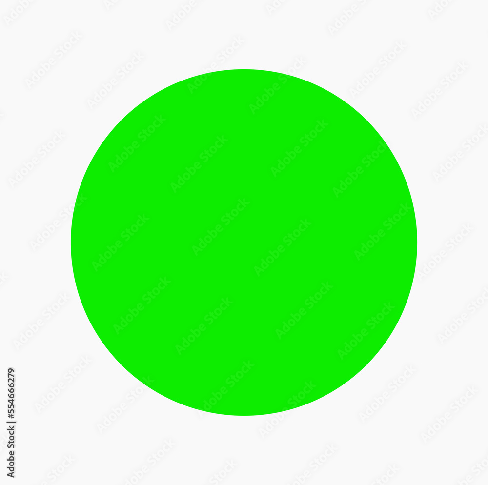 Green fluorescent dot on white background. green big dot. Green fluorescent dot on white background. green big dot.