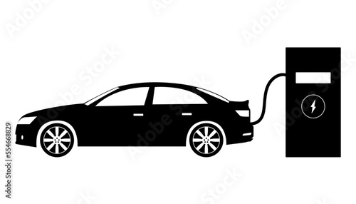 car black and white icon.illustration of a car