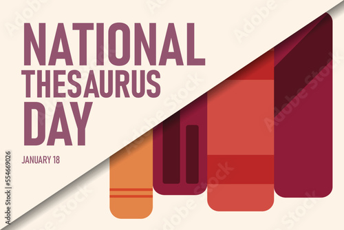 National Thesaurus Day background.