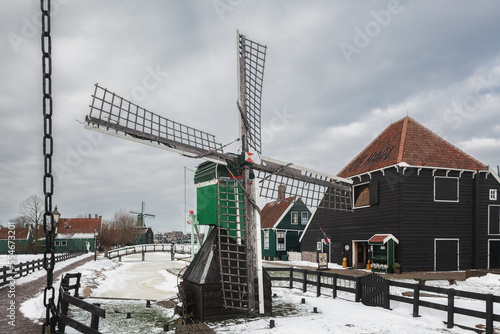 An old water mill, a traditional symbol of the Netherlands.