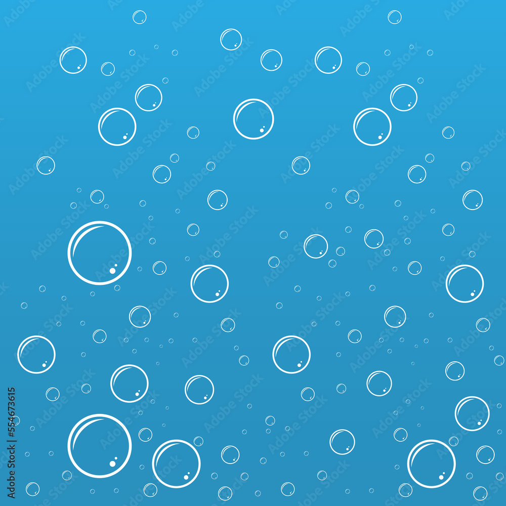 Blue bubbles water for wash element isolated flat cartoon clipart image jpeg illustration jpg 

