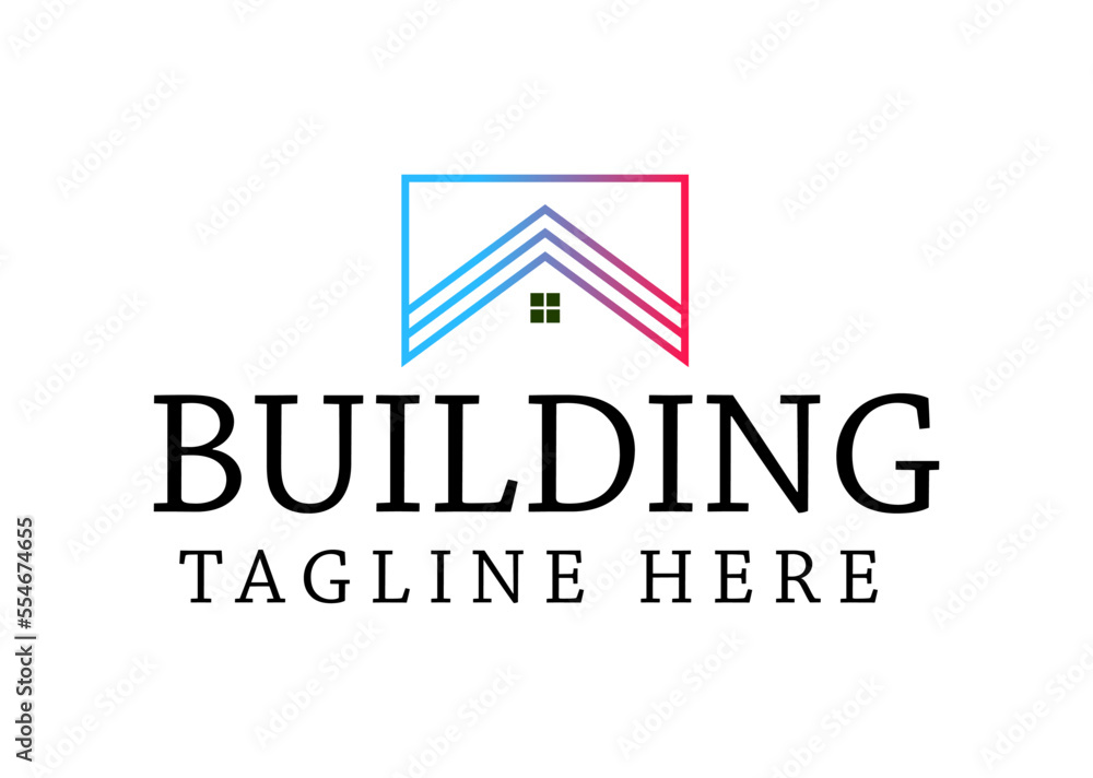 Real estate and home buildings logo icons template design,	

