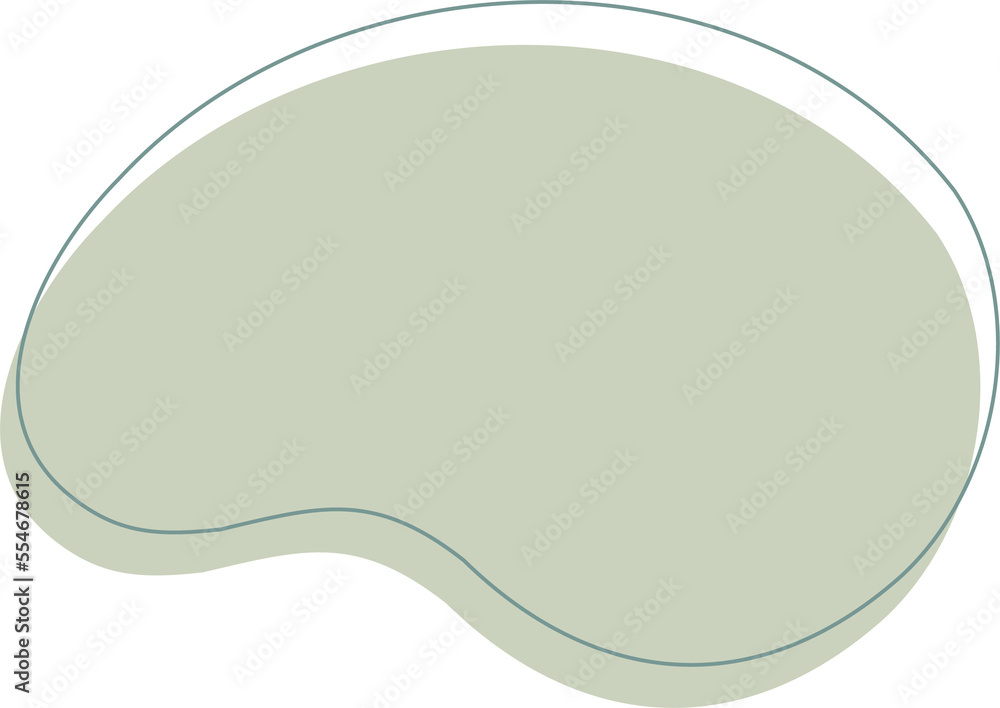 Green organic shape. Abstract amoeba blots in minimal trendy design with outline circles. Forms for poster story frames. Green organic shape. Abstract amoeba blots in minimal trendy design with outline circles. Forms for poster story frames.