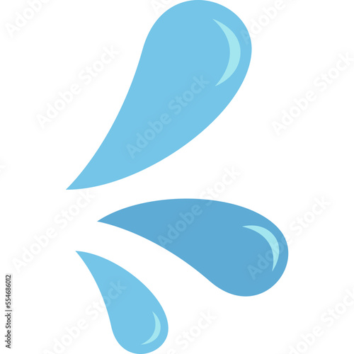 water splash element for decoration, website, web, mobile app, printing, banner, logo, poster design,card,social media,template, etc.