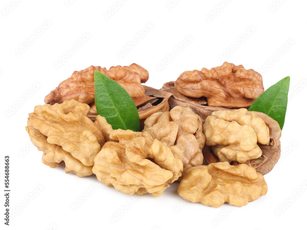 Walnuts isolated on white background Walnuts isolated on white background