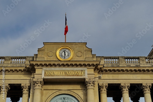 Assemblée Nationale. Place du Palis Bourbon. Paris.