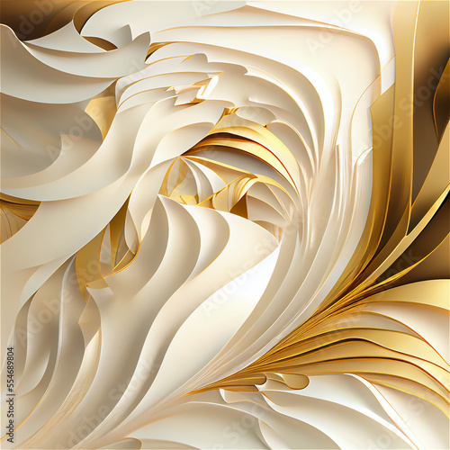soft precious ivory and gol...