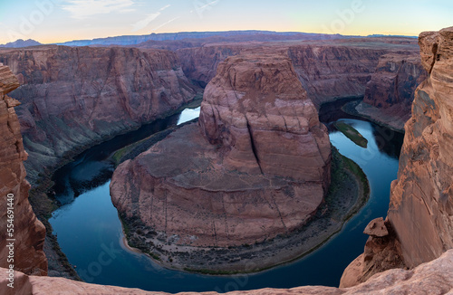 Horseshoe Bend Panorama at sunset