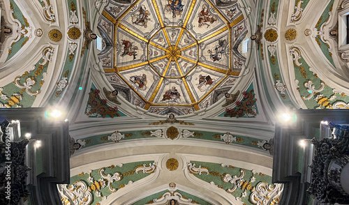 Interior of the Church of the Purgatory in Matera in Basilicata in southern Italy