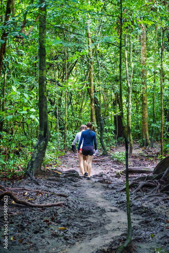 person in the woods