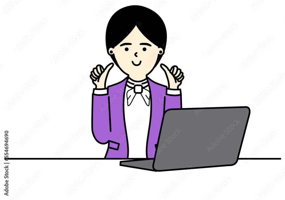 Office Woman Character