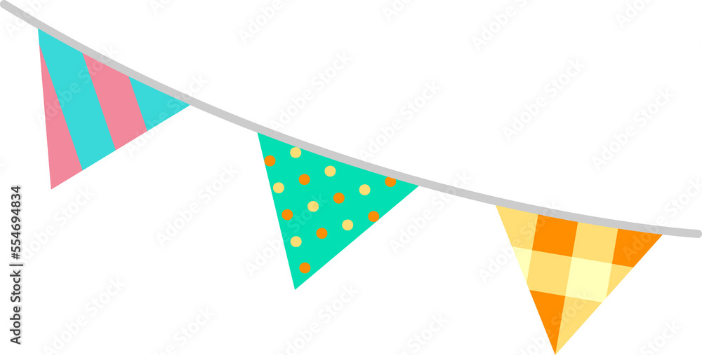 party flag flat design icon for celebration and decoration party flag flat design icon for celebration and decoration