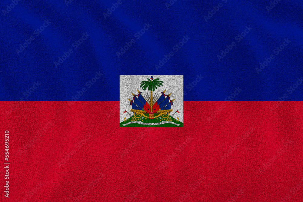 National flag  of Haiti. Background  with flag  of Haiti