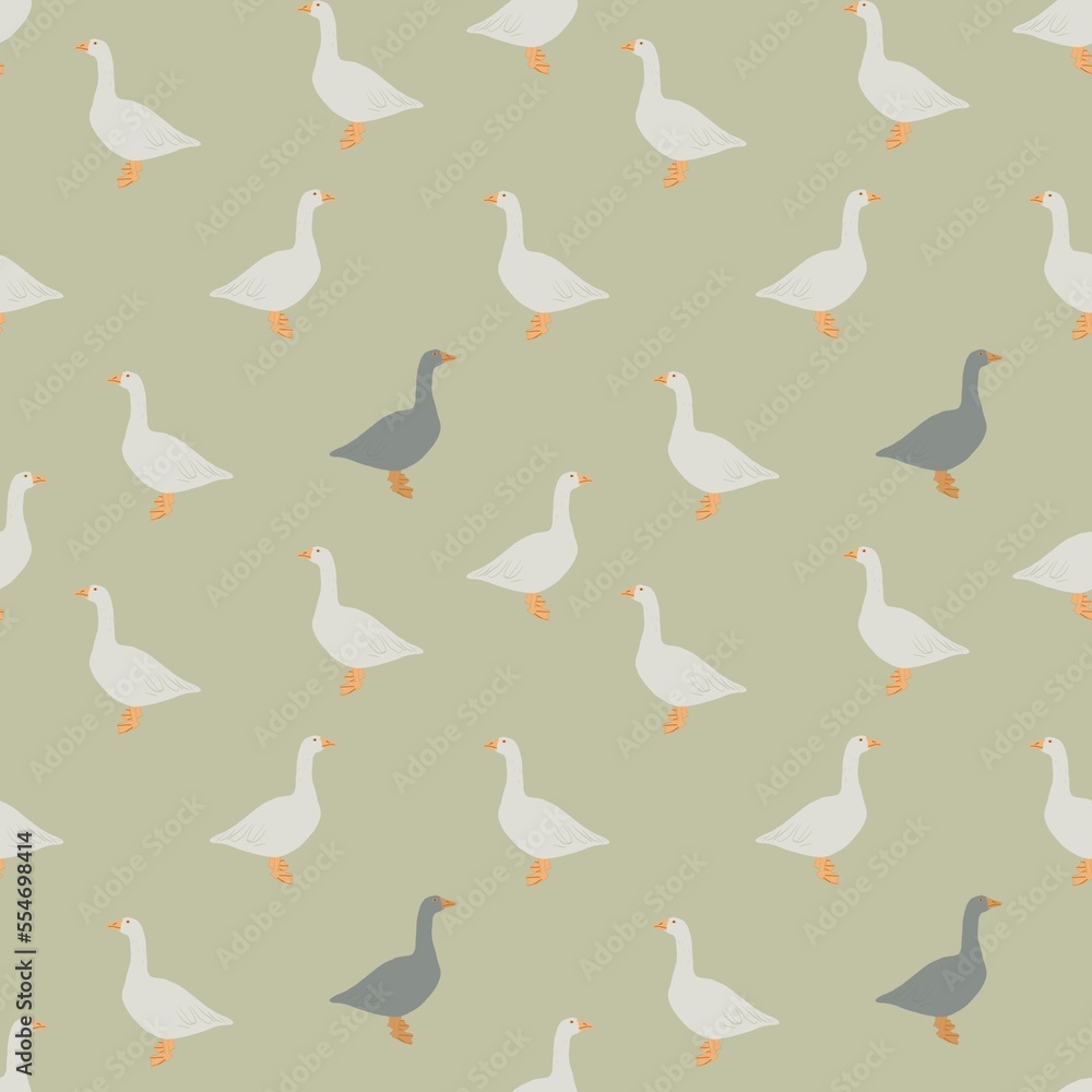 Goose for patterns, linens, wrapping paper Goose for patterns, linens, wrapping paper