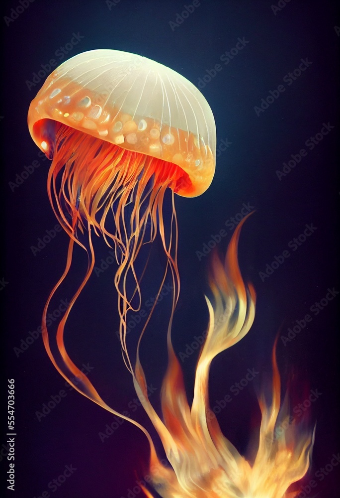 jellyfish in the water jellyfish in the water