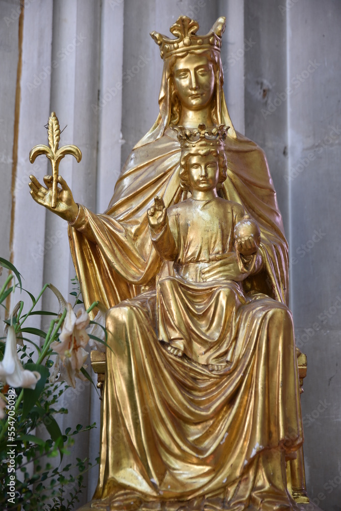 Obraz premium Vierge à l'Enfant de la cathédrale de Bayeux. France