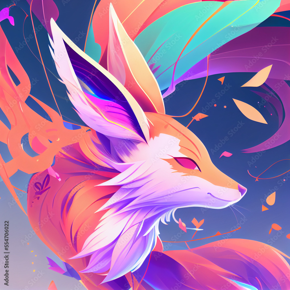 Animals in a smooth gradient style Animals in a smooth gradient style