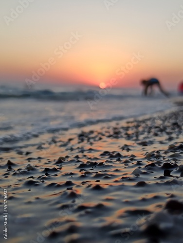 sunset on the beach