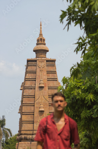 Man in an indian temple